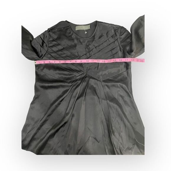 Proenza Schouler Black Silk Long Sleeve Detail Blouse - Picture 10 of 15